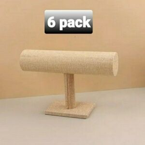 6 Pk NEW IN BOX T bar Jewelry Bracelet Disply Holder